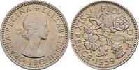 Großbritannien 6 Pence Queen Elizabeth II. -