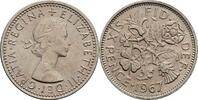 Großbritannien 6 Pence Queen Elizabeth II. -
