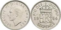 Großbritannien 6 Pence George VI. -