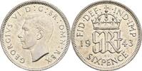 Großbritannien 6 Pence George VI. -