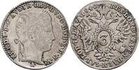 Österreich, Ferdinand I. 1835-1848 3 Kreuzer Kaiser Ferdinand I. -