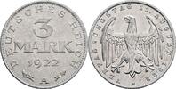 Deutsches Reich 3 Mark (Verfassungstag 11. August 1922) -