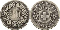 20 Rappen 1850 Schweiz  ss-