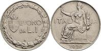 Italien, Victor Emanuel III. 1900-1946 1 Lira -