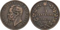 Italien, Victor Emanuel II. 1861-1878 5 Centesimi -