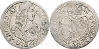 RDR, Erzherzog Sigismund Franz 1663-1665 3 Kreuzer -