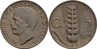 Italien, Victor Emanuel III. 1900-1946 5 Centesimi -