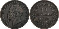 Italien, Victor Emanuel II. 1861-1878 10 Centesimi -