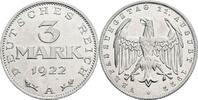Deutsches Reich 3 Mark Verfassungstag 11. August 1922 -
