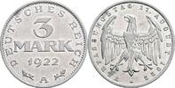 Deutsches Reich 3 Mark Verfassungstag 11. August 1922 -