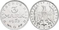 Deutsches Reich 3 Mark Verfassungstag 11. August 1922 -