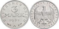 Deutsches Reich 3 Mark Verfassungstag 11. August 1922 -