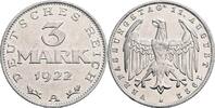 Deutsches Reich 3 Mark Verfassungstag 11. August 1922 -
