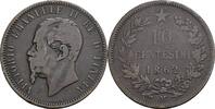 Italien, Victor Emanuel II. 1861-1878 10 Centesimi -
