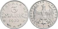 Deutsches Reich 3 Mark Verfassungstag 11. August 1922 -