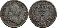 RDR, Franz I. Stephan 1745-1765 1/2 Kreuzer -