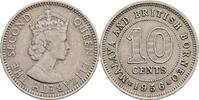 Malaya und British Borneo 10 Cents Elizabeth II. -