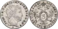 Kaisertum Österreich 3 Kreuzer Ferdinand I. 1835-1848 -