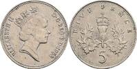 Großbritannien 5 Pence Elizabeth II. -