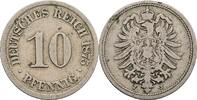 Deutsches Reich 10 Pfennig 1875 J s/ss