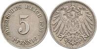 5 Pfennig 1913 J Deutsches Reich  ss