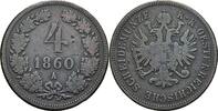 Kaisertum Österreich 4 Kreuzer Kaiser Franz Joseph I. 1848-1916 -