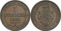 Sachsen 5 Pfennige Johann 1854-1873 -