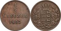 Württemberg 1/2 Kreuzer -