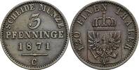 Preussen 3 Pfennige Wilhelm I. 1861-1888 -