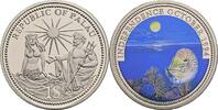 Palau 1 Dollar Farbmotiv/Unabhängigkeit des Staates Palau -