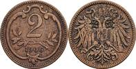 Kaisertum Österreich 2 Heller Kaiser Franz Joseph I. -