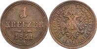 Kaisertum Österreich 1 Kreuzer Kaiser Franz Joseph I. 1848-1916 -