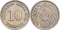 Deutsches Reich 10 Pfennig 1908 A ss/vz