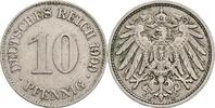 Deutsches Reich 10 Pfennig 1909 E ss