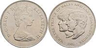 Großbritannien, Elizabeth II. 1 Crown Hochzeit Prinz Charles und Lady Diana -