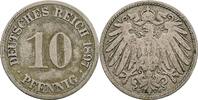 10 Pfennig 1897 G Deutsches Reich  ss