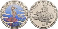 Palau 1 Dollar Marine Life Protection/Meerjungfrau auf Muschel -