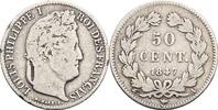 Frankreich Juli-Monarchie 50 Cent(imes) Louis Philippe I. (1830-1848) König der Franzosen -