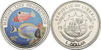Liberia 1 Dollar Marine Life Protection/Korallenfische -