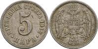 Königreich Serbien 5 Para Peter I. 1903-1918 -