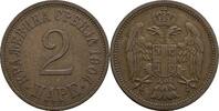 Königreich Serbien 2 Pare Peter I. 1903-1918 -