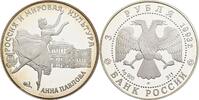 Russland 3 Rublja (1 Oz) Ballerina Anna Pavlovna Pavlova 1882-1931 -