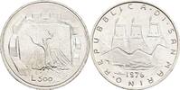 San Marino 500 Lire Olivenbaum im Mauerring -