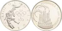 San Marino 500 Lire Olympische Sommerspiele Los Angeles 1984 -