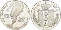 Niue 50 Dollars Fussball WM in Italien 1990 -