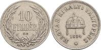 Kaisertum Österreich 10 Filler Franz Joseph I. 1848-1916 -
