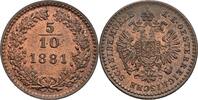 Kaisertum Österreich 5/10 Kreuzer Franz Joseph I. 1848-1916 -