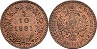 Kaisertum Österreich 5/10 Kreuzer Franz Joseph I. 1848-1916 -