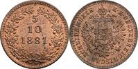 Kaisertum Österreich 5/10 Kreuzer Franz Joseph I. 1848-1916 -