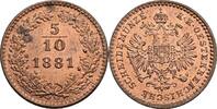 Kaisertum Österreich 5/10 Kreuzer Franz Joseph I. 1848-1916 -